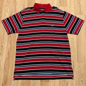 Vintage Polo Sport Polo Men's Large Short Sleeve Striped 90's Y2K Embroidered